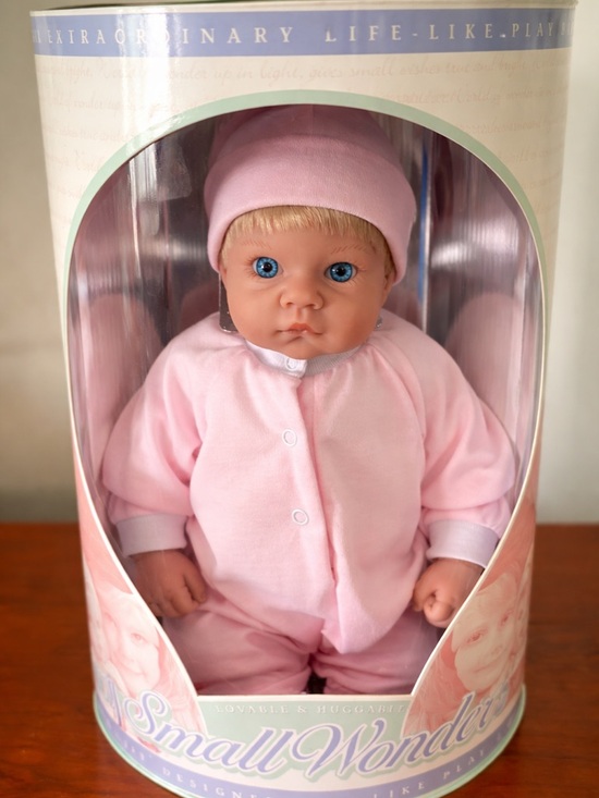 Other - Lee Middleton Small Wonder Baby Doll Blonde Blue Eyes NIB Vintage Realistic